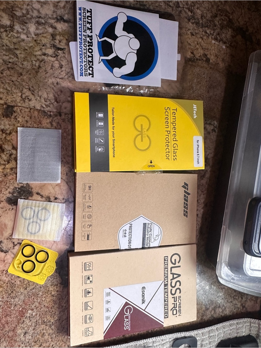 Tempered Glass Screen Protector Bundle - Yellow | Unbranded